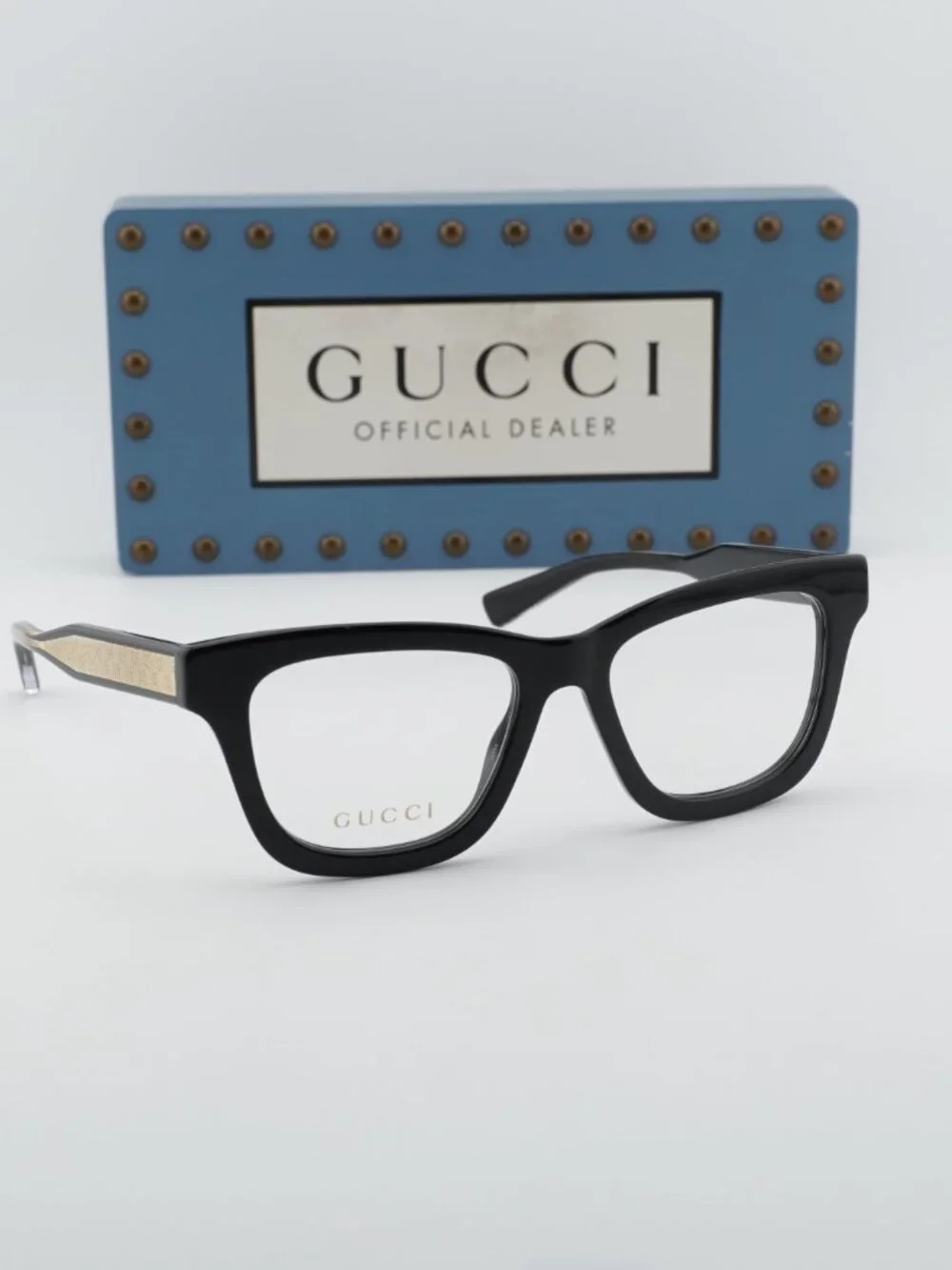 Gucci GG2066O 005 Women Square Eyeglasses 51mm - Black - Picture 7 of 10